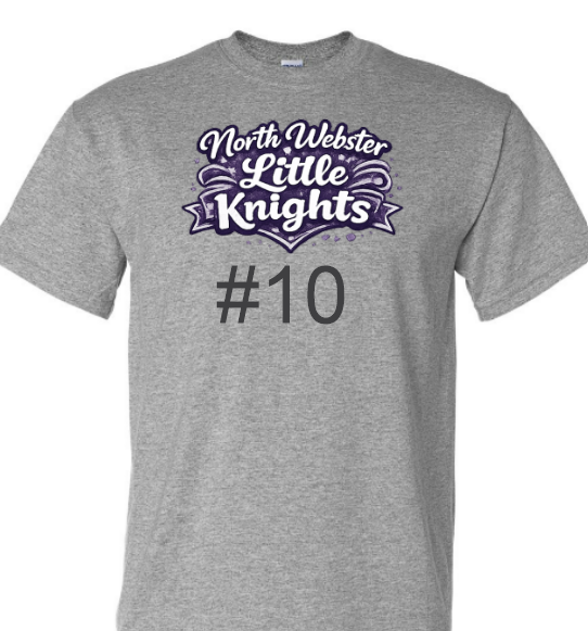 North Webster Little Knights School Shirts