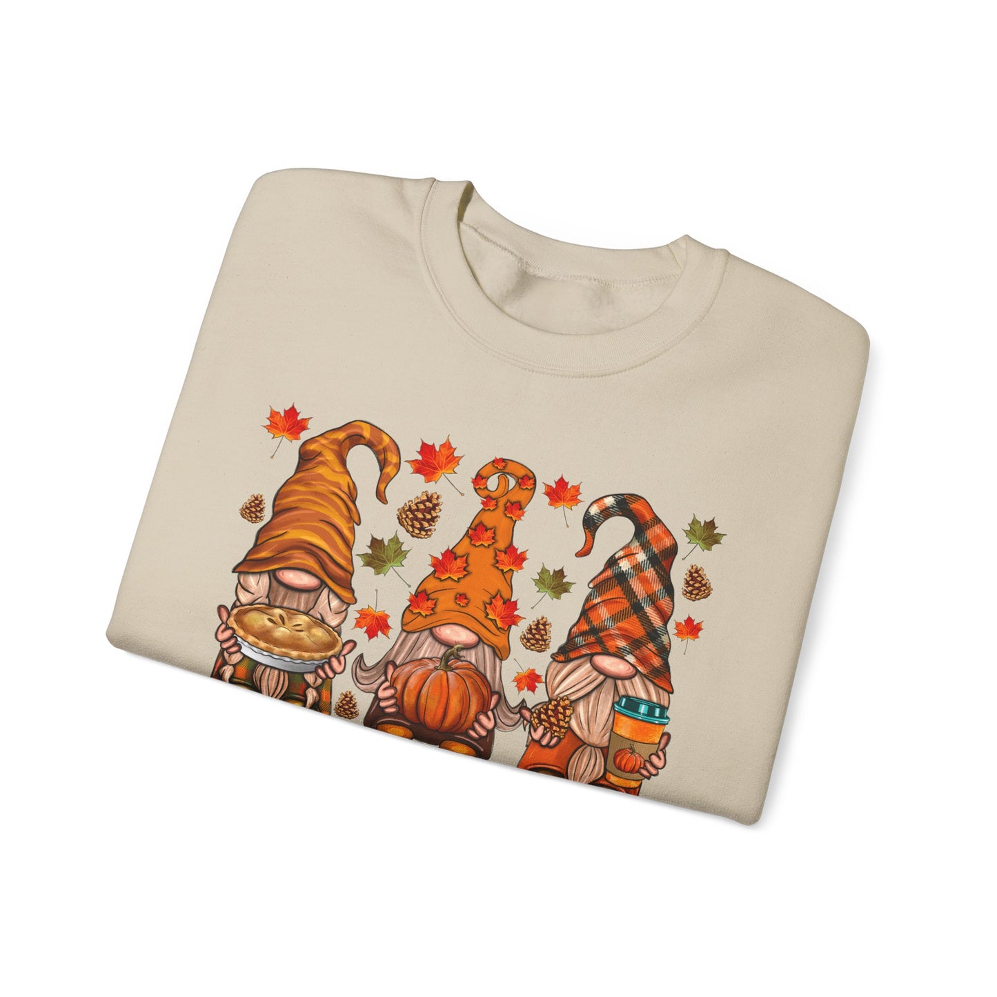 Harvest Gnome Crewneck Sweatshirt | Cozy Fall Sweater, Autumn Apparel, Thanksgiving Gift, Unisex Sweatshirt, Seasonal Fashion