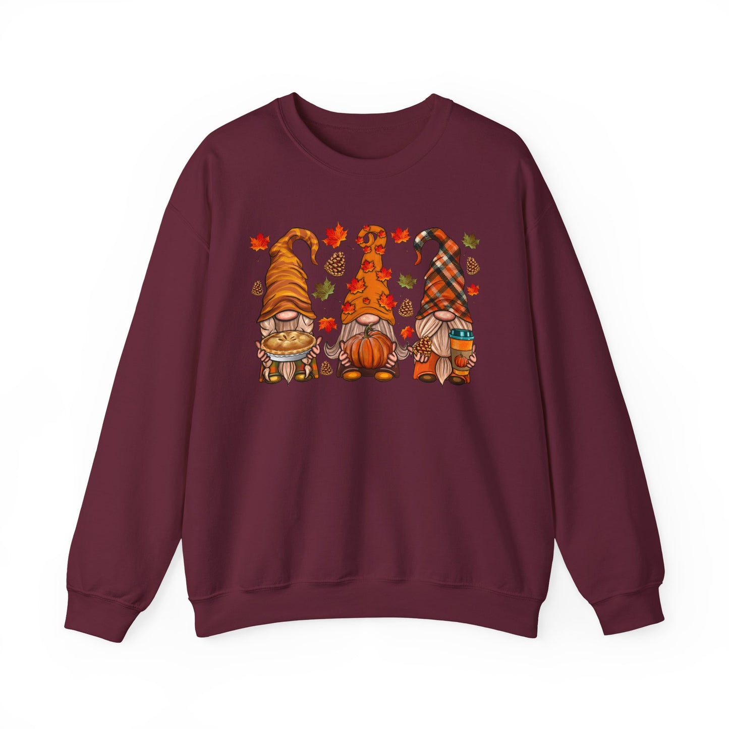 Harvest Gnome Crewneck Sweatshirt | Cozy Fall Sweater, Autumn Apparel, Thanksgiving Gift, Unisex Sweatshirt, Seasonal Fashion