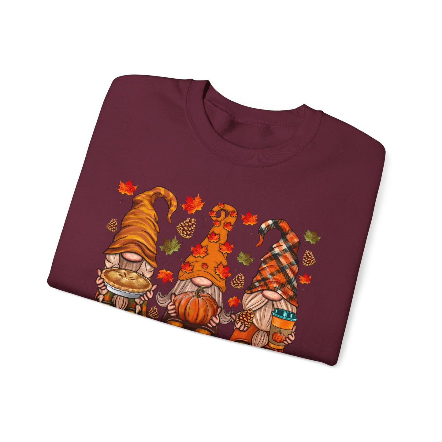 Harvest Gnome Crewneck Sweatshirt | Cozy Fall Sweater, Autumn Apparel, Thanksgiving Gift, Unisex Sweatshirt, Seasonal Fashion