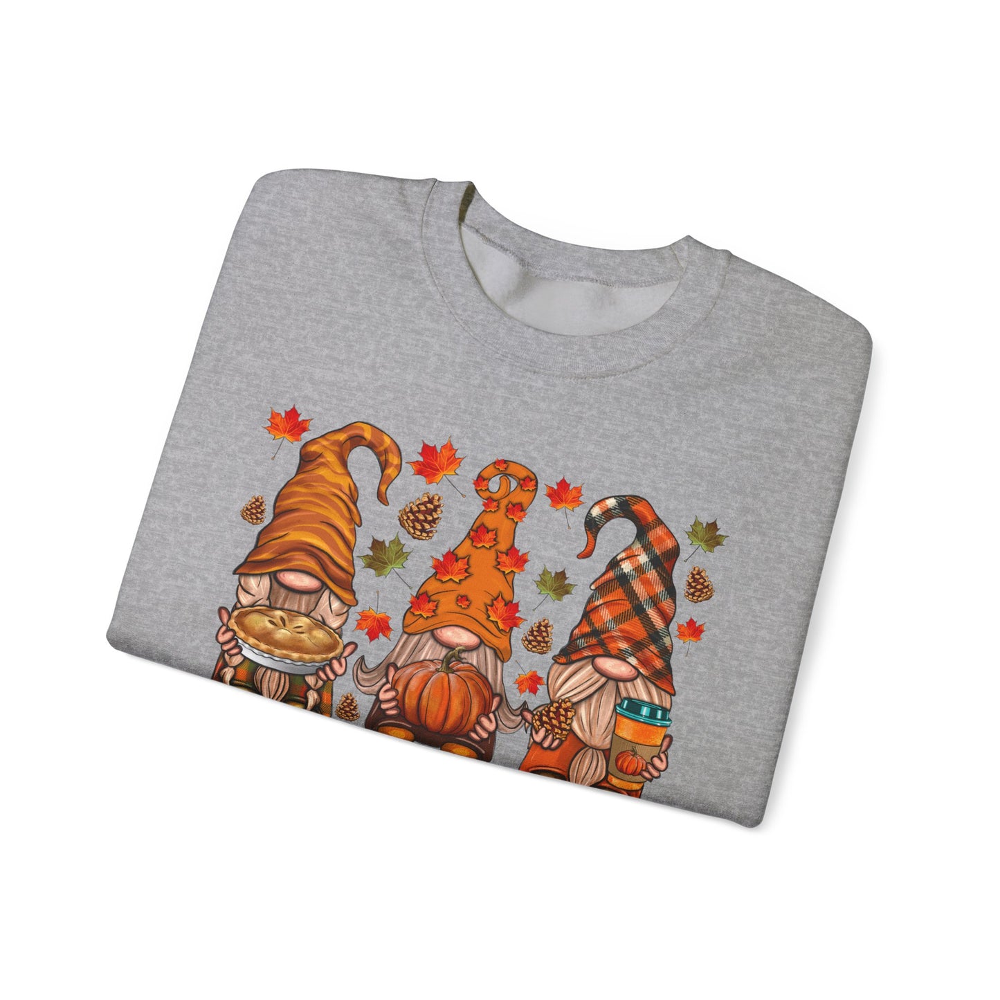 Harvest Gnome Crewneck Sweatshirt | Cozy Fall Sweater, Autumn Apparel, Thanksgiving Gift, Unisex Sweatshirt, Seasonal Fashion