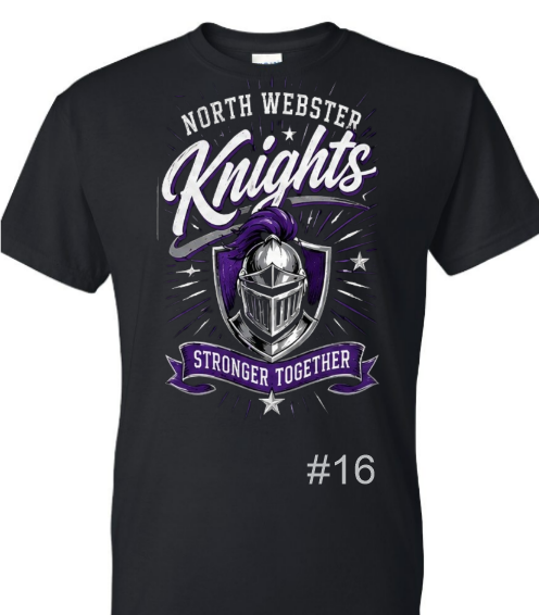 North Webster Knights School Shirts