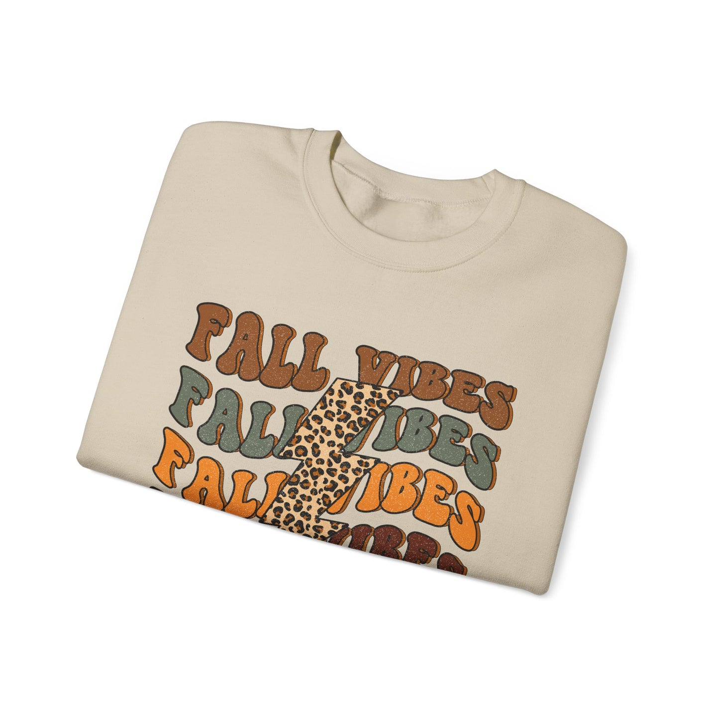 Fall Vibes Crewneck Sweatshirt - Perfect for Autumn Days, Casual Wear, Gift for Her, Thanksgiving, Friendsgiving, Sweatshirt