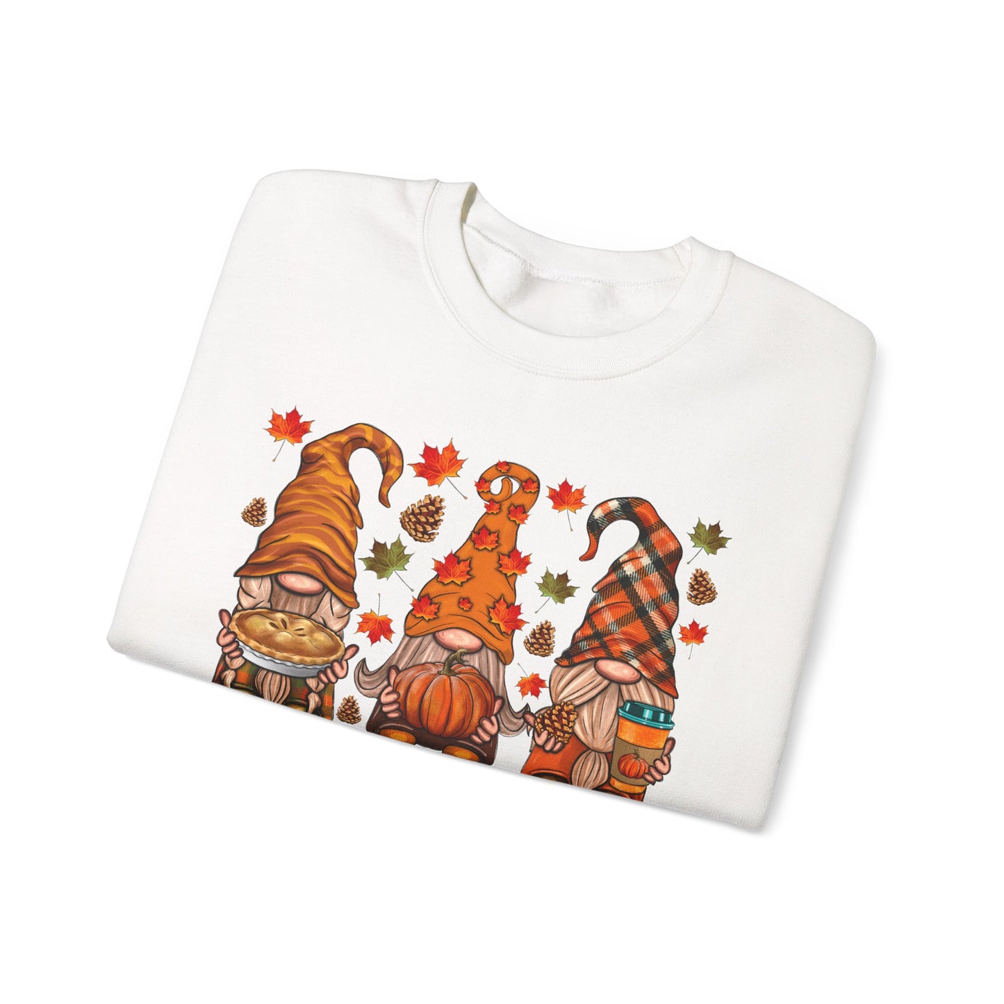 Harvest Gnome Crewneck Sweatshirt | Cozy Fall Sweater, Autumn Apparel, Thanksgiving Gift, Unisex Sweatshirt, Seasonal Fashion