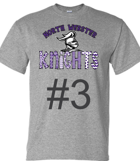 North Webster Knights 25/26 School Shirts
