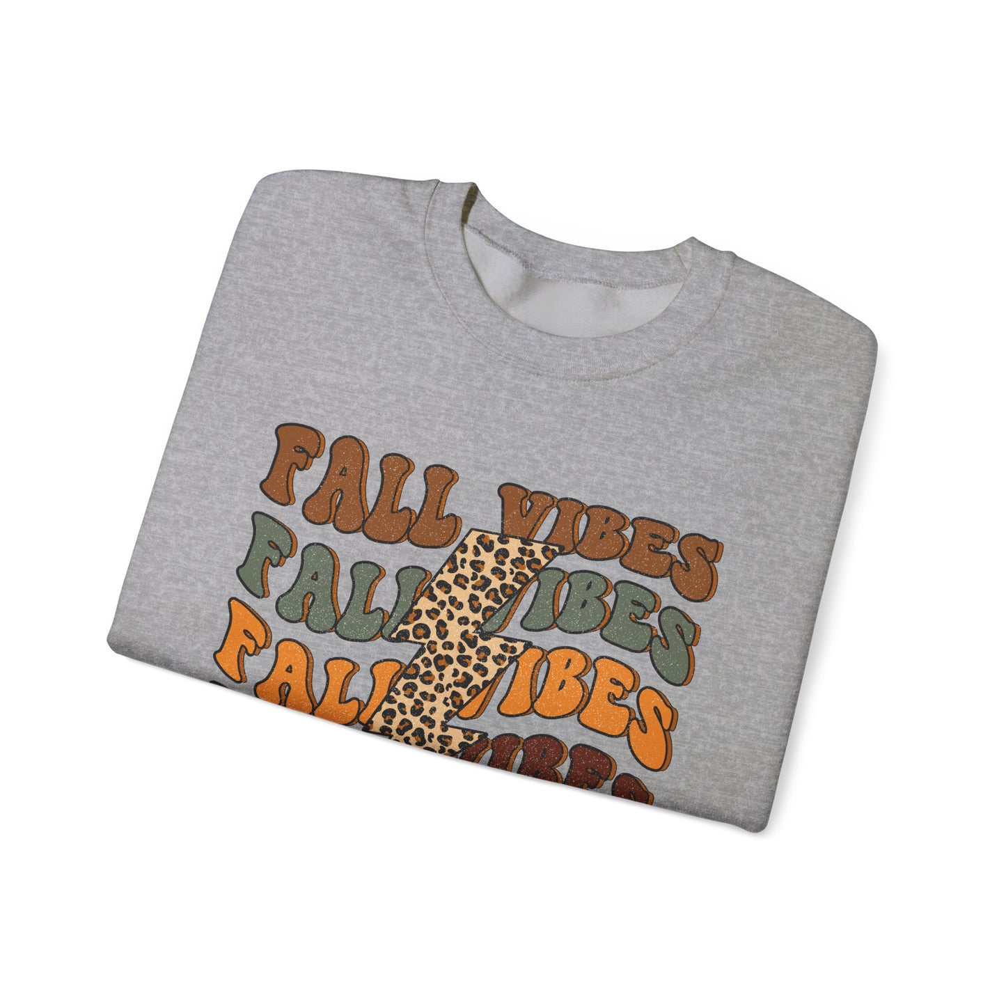 Fall Vibes Crewneck Sweatshirt - Perfect for Autumn Days, Casual Wear, Gift for Her, Thanksgiving, Friendsgiving, Sweatshirt