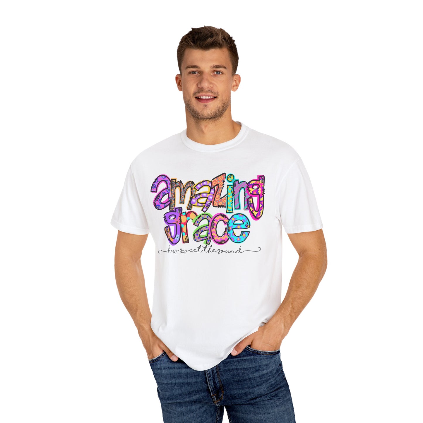 Amazing Grace T-Shirt, Inspirational Gift, Unisex Tee, Faith-Based Apparel, Church Outing Shirt, Spiritual Wear
