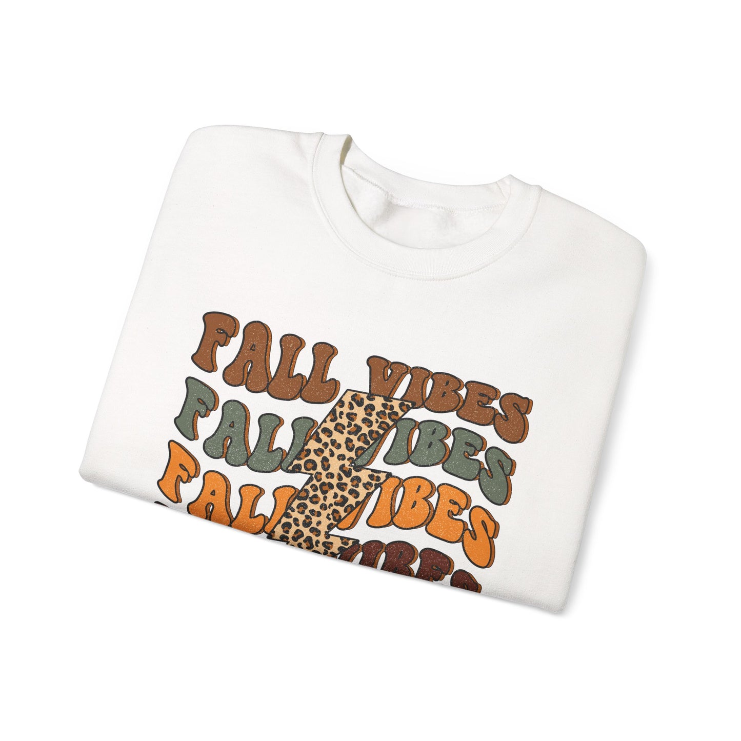 Fall Vibes Crewneck Sweatshirt - Perfect for Autumn Days, Casual Wear, Gift for Her, Thanksgiving, Friendsgiving, Sweatshirt