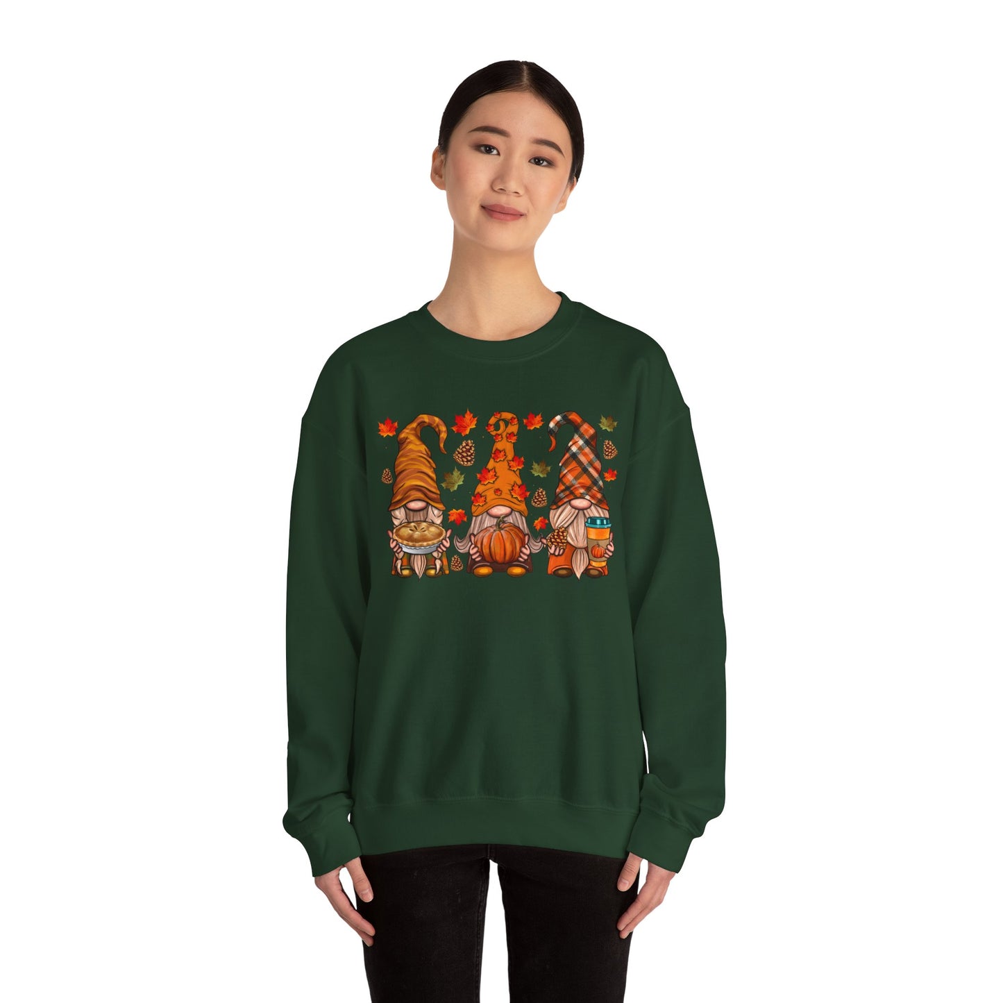 Harvest Gnome Crewneck Sweatshirt | Cozy Fall Sweater, Autumn Apparel, Thanksgiving Gift, Unisex Sweatshirt, Seasonal Fashion