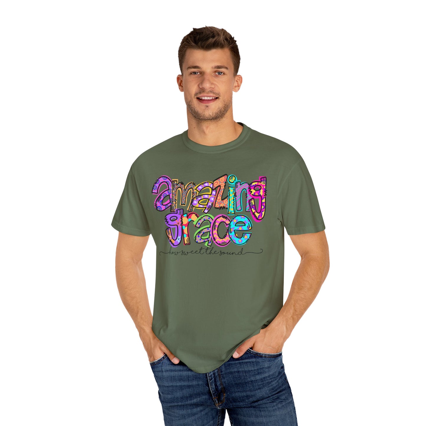 Amazing Grace T-Shirt, Inspirational Gift, Unisex Tee, Faith-Based Apparel, Church Outing Shirt, Spiritual Wear