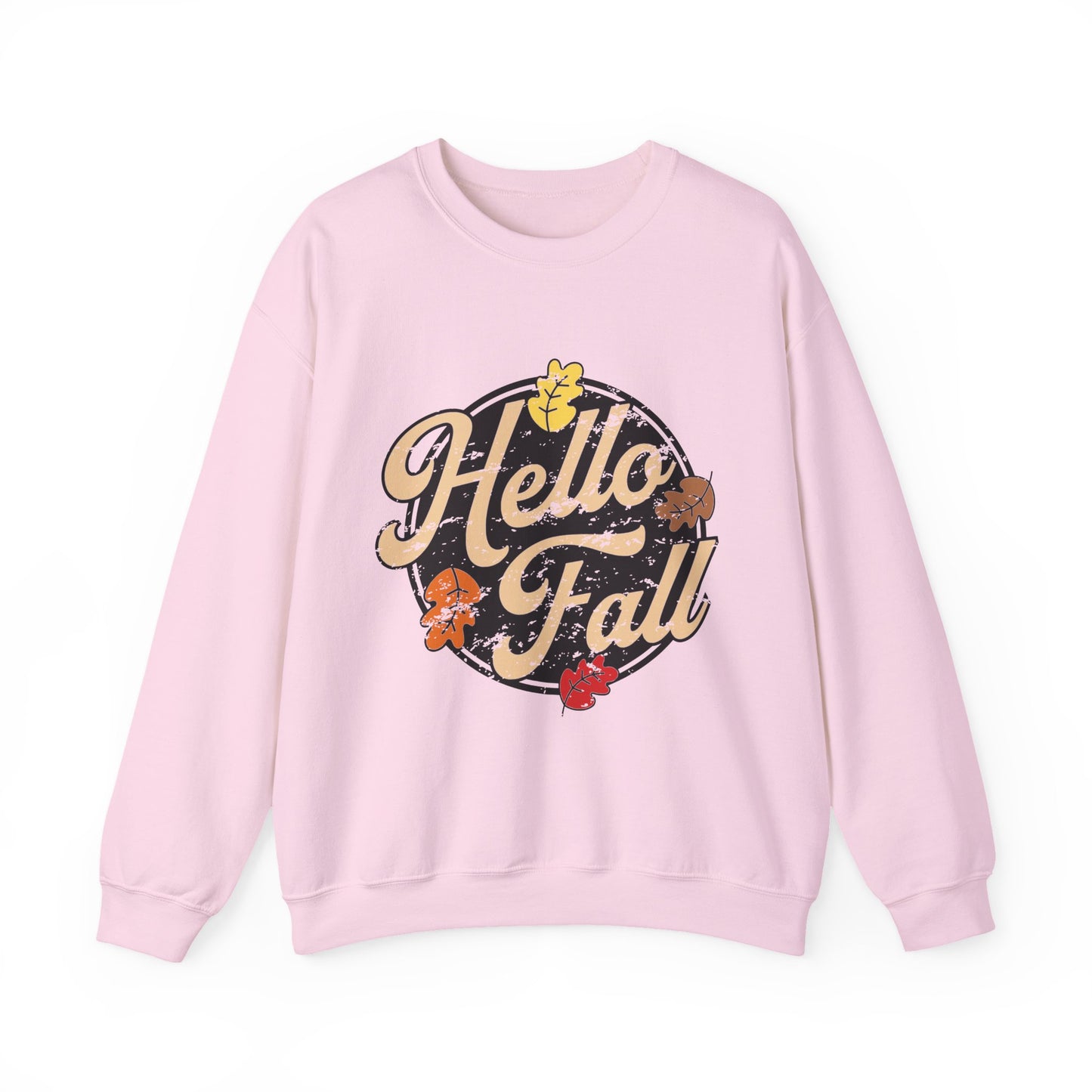 Hello Fall Crewneck Sweatshirt | Cozy Autumn Apparel, Seasonal Gift, Hello Fall Sweatshirt, Perfect for Thanksgiving, Cozy Casual Wear