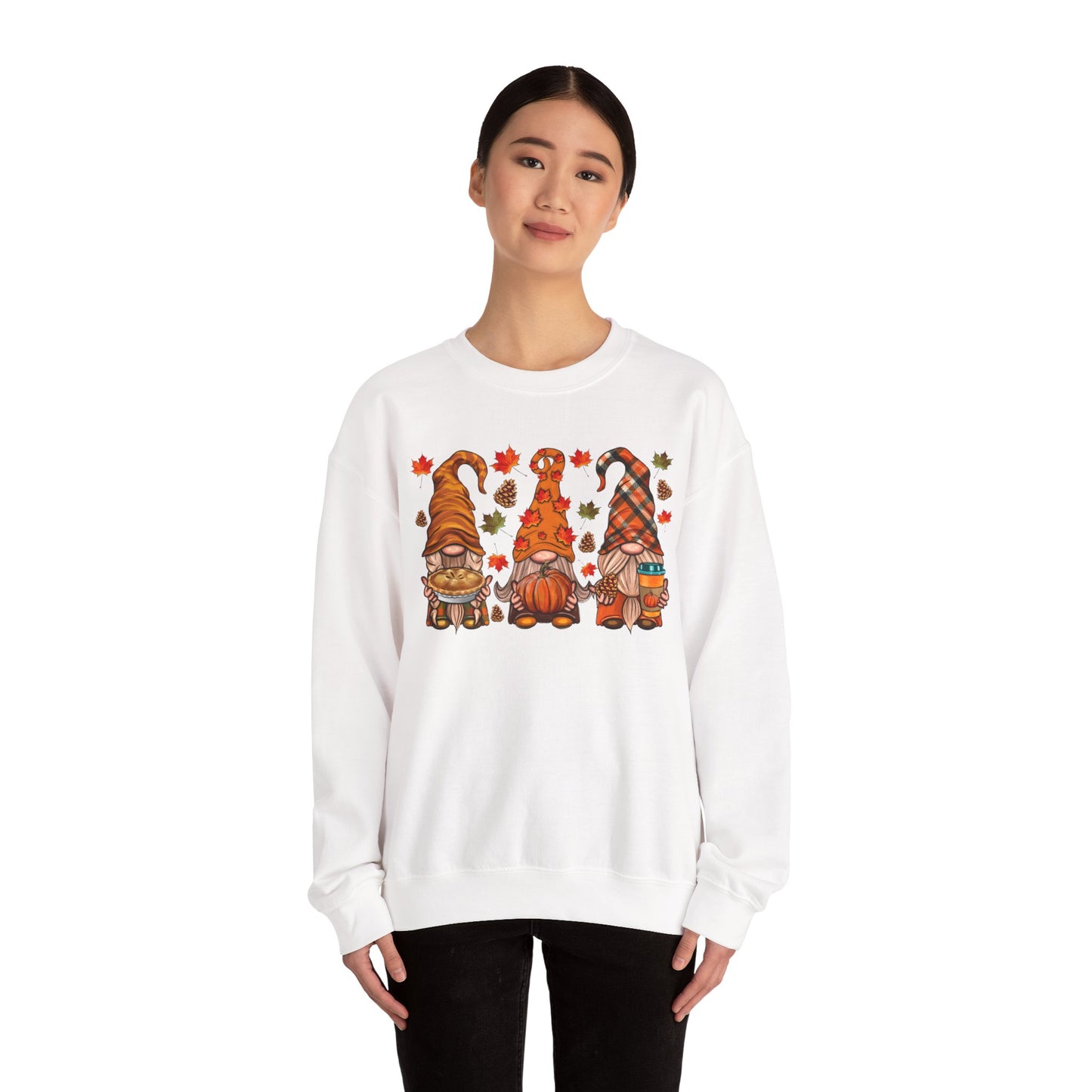 Harvest Gnome Crewneck Sweatshirt | Cozy Fall Sweater, Autumn Apparel, Thanksgiving Gift, Unisex Sweatshirt, Seasonal Fashion