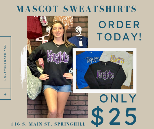 Mascot Sweatshirts-Adult Sizes